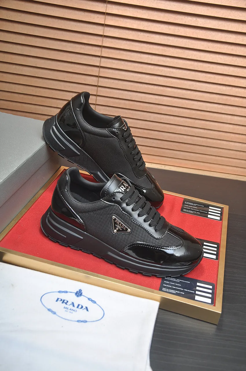 Men's shoes 💰580💶【PRADA】Top original, new season, high quality original goods, top imported calfskin with original imported glue, imported cowhide inside with original cowhide feet, original outsole! Quality guaranteed! Code 38-45 (45 customized)